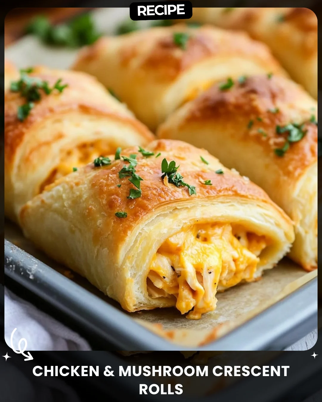 Chicken & Mushroom Crescent Rolls