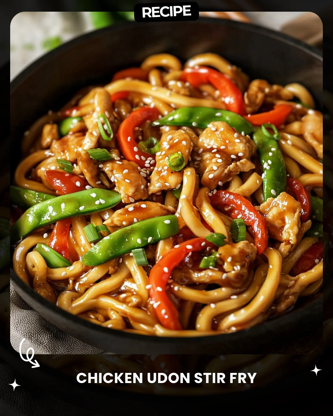 Chicken Udon Stir Fry