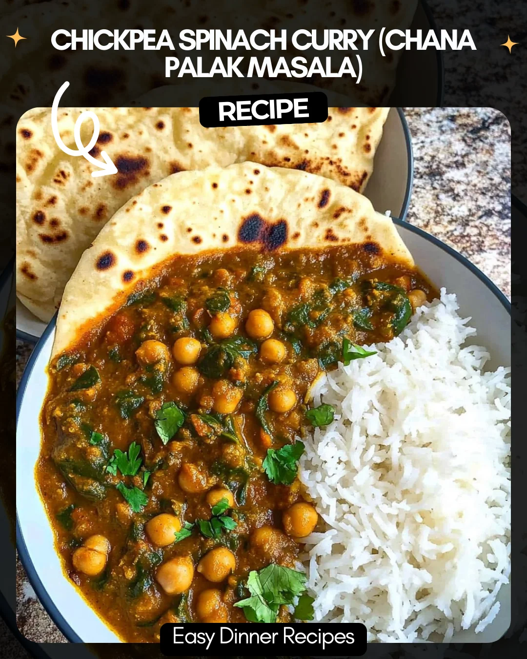 Chickpea Spinach Curry (Chana Palak Masala)