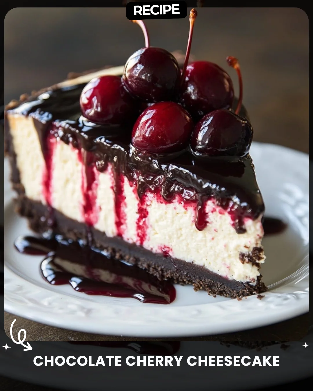 Chocolate Cherry Cheesecake