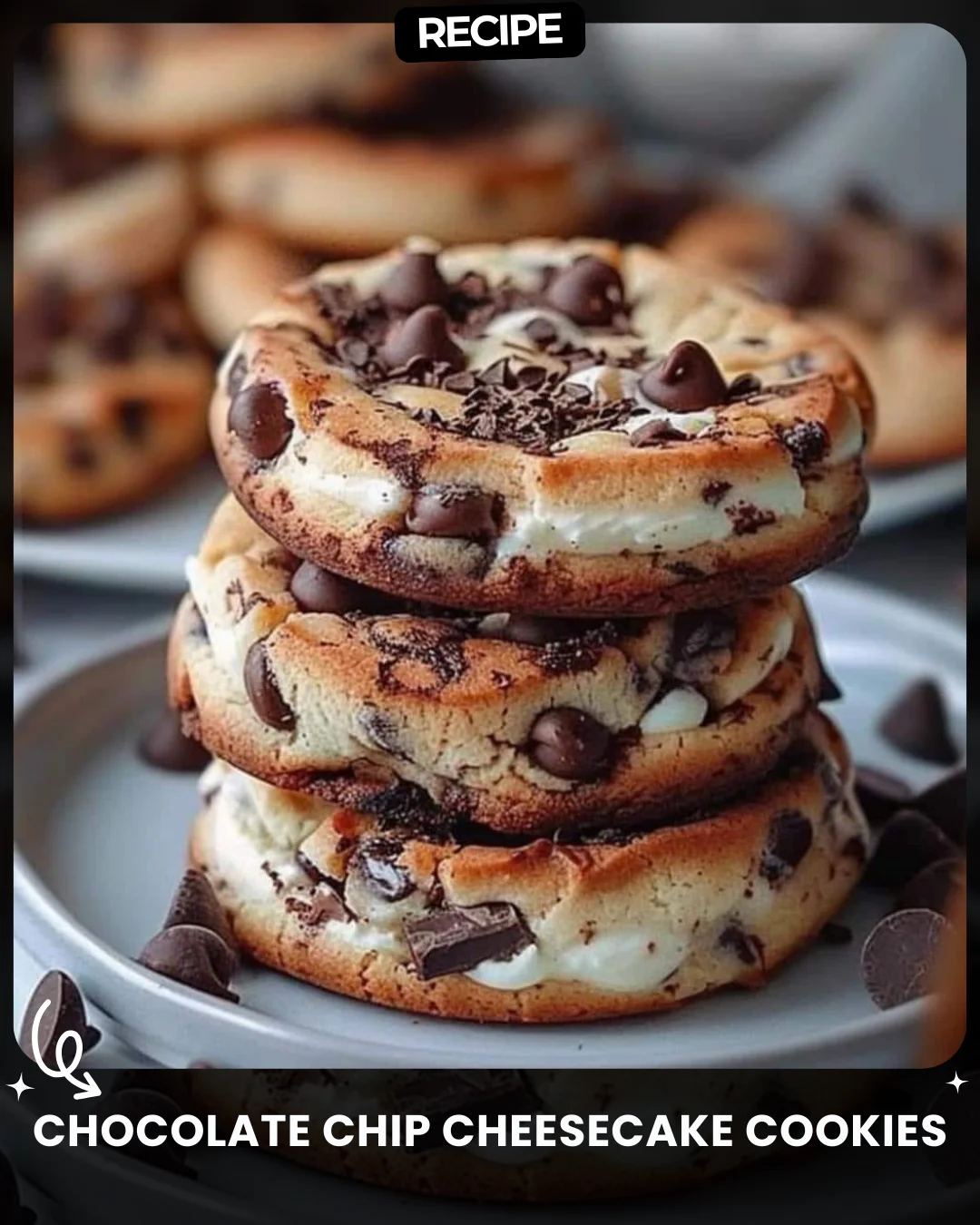 Chocolate Chip Cheesecake Cookies
