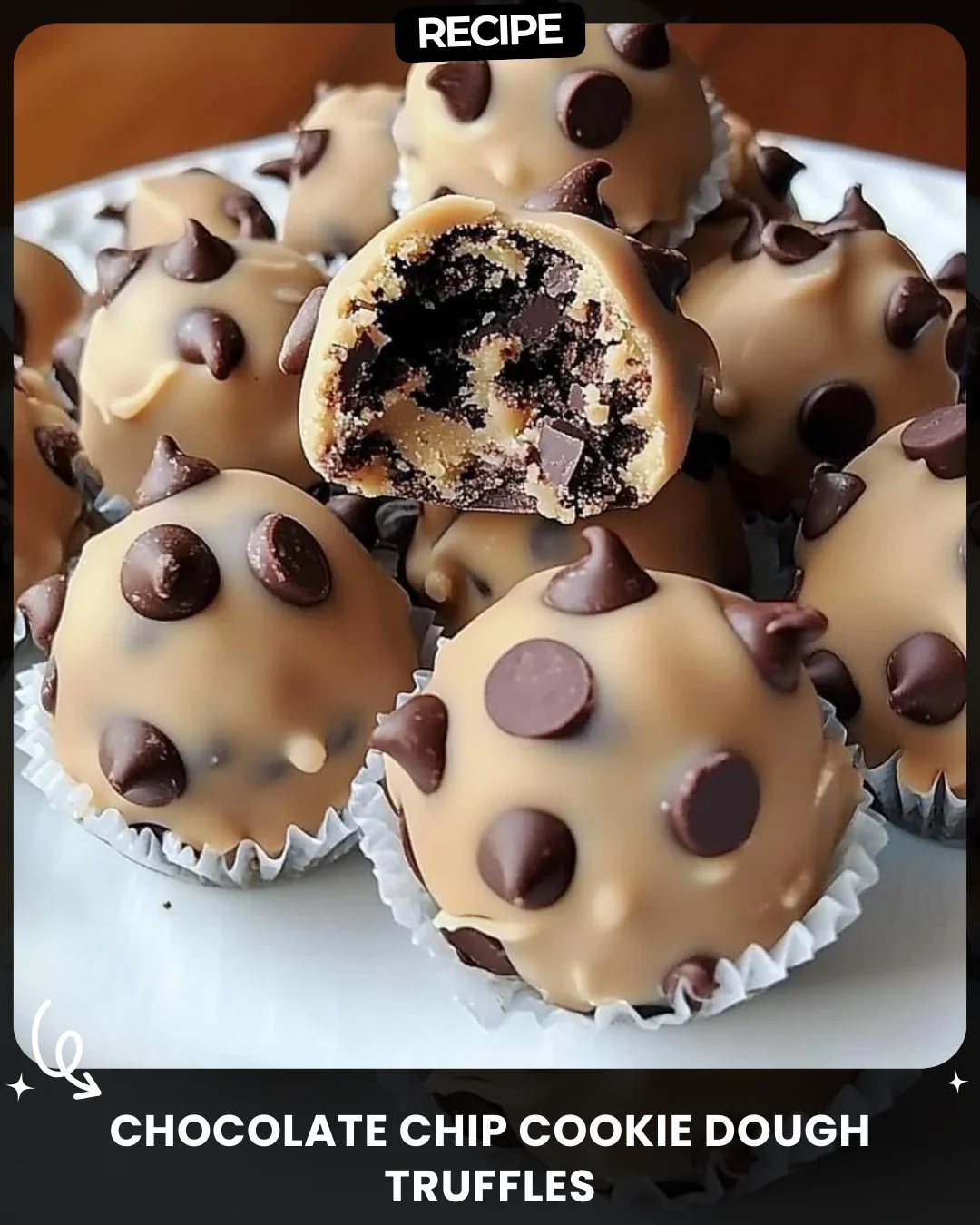 Chocolate Chip Cookie Dough Truffles