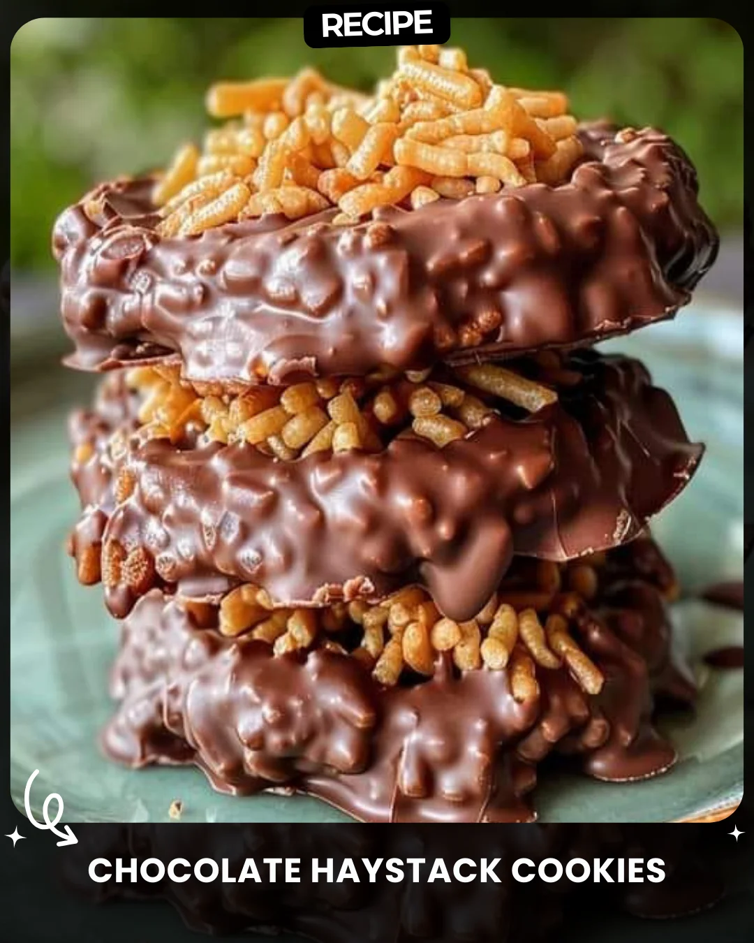 Chocolate Haystack Cookies