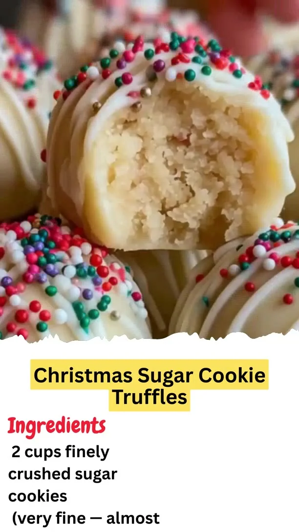 Christmas Sugar Cookie Truffles