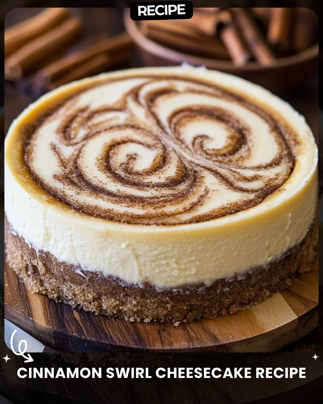 Cinnamon Swirl Cheesecake Recipe