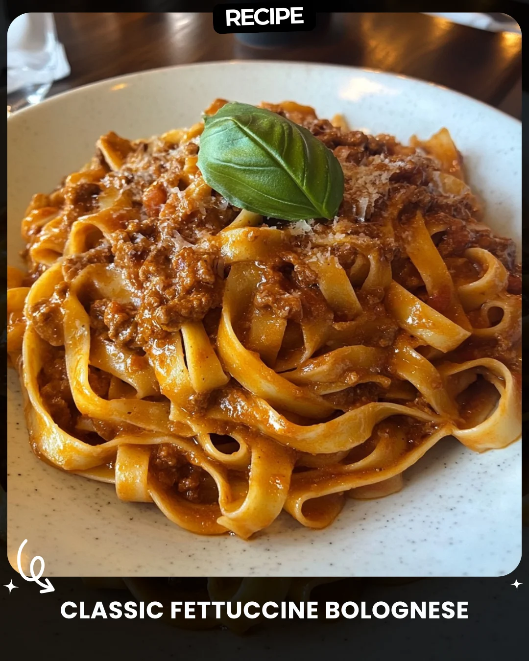 Classic Fettuccine Bolognese