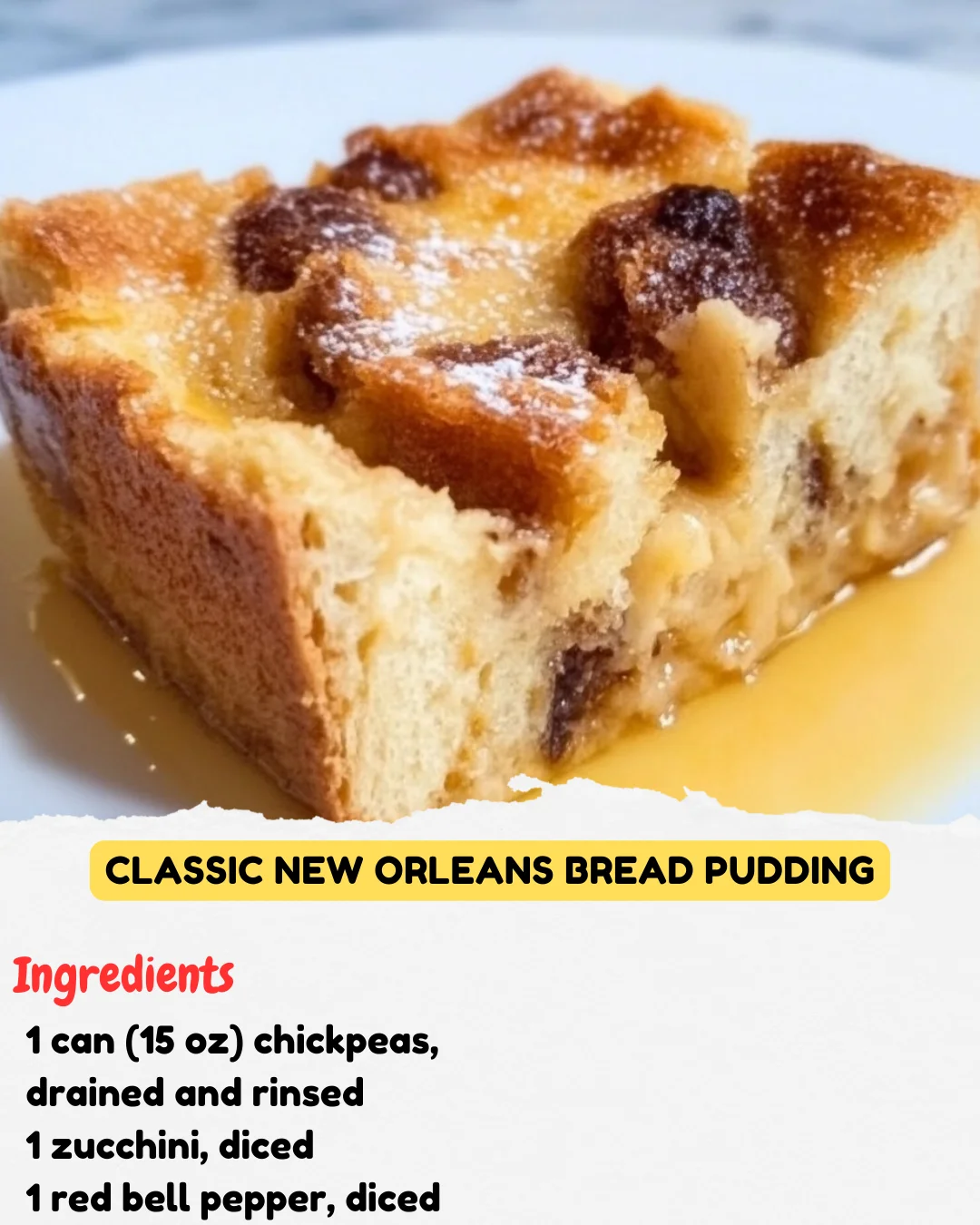 Classic New Orleans Bread Pudding