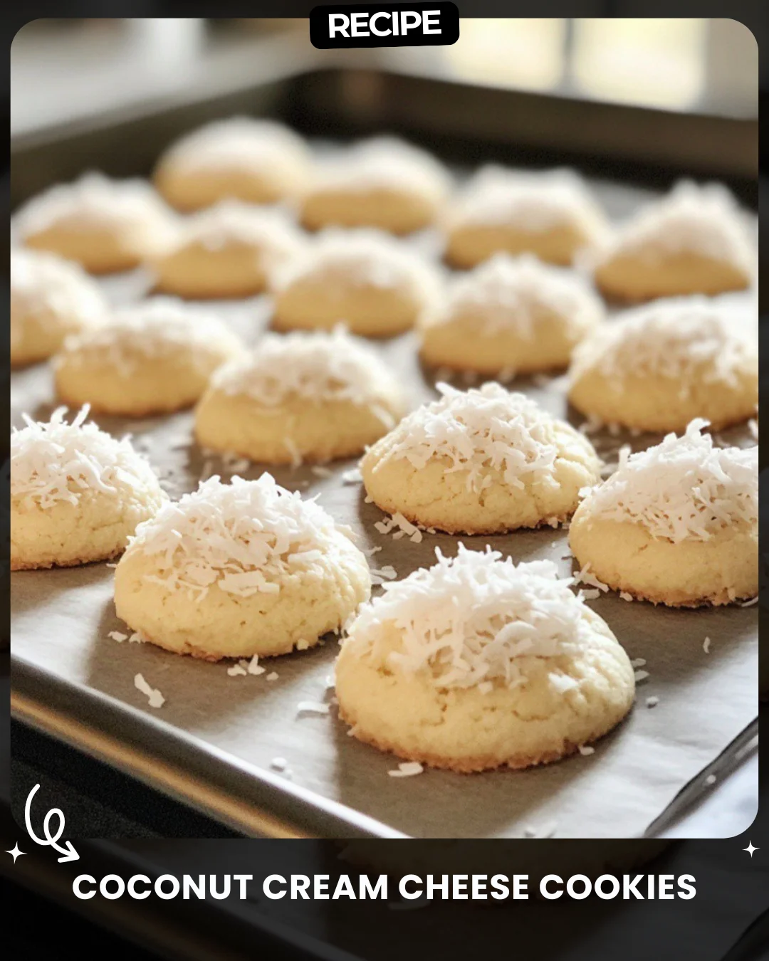 Coconut Cream Cheese Cookies