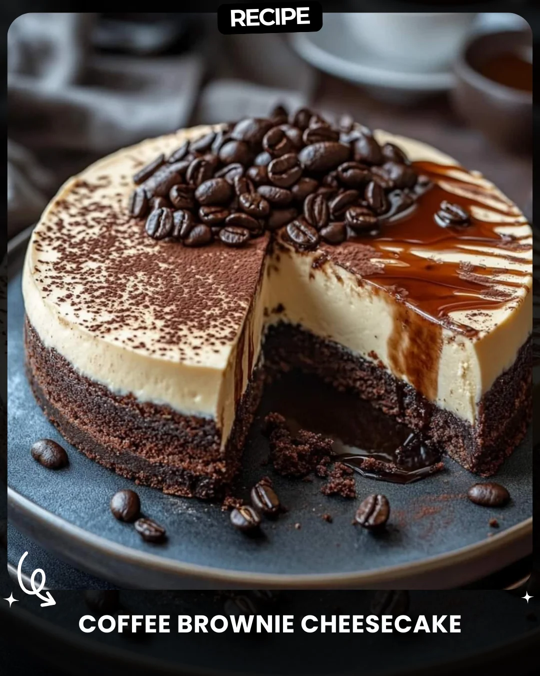 Coffee Brownie Cheesecake