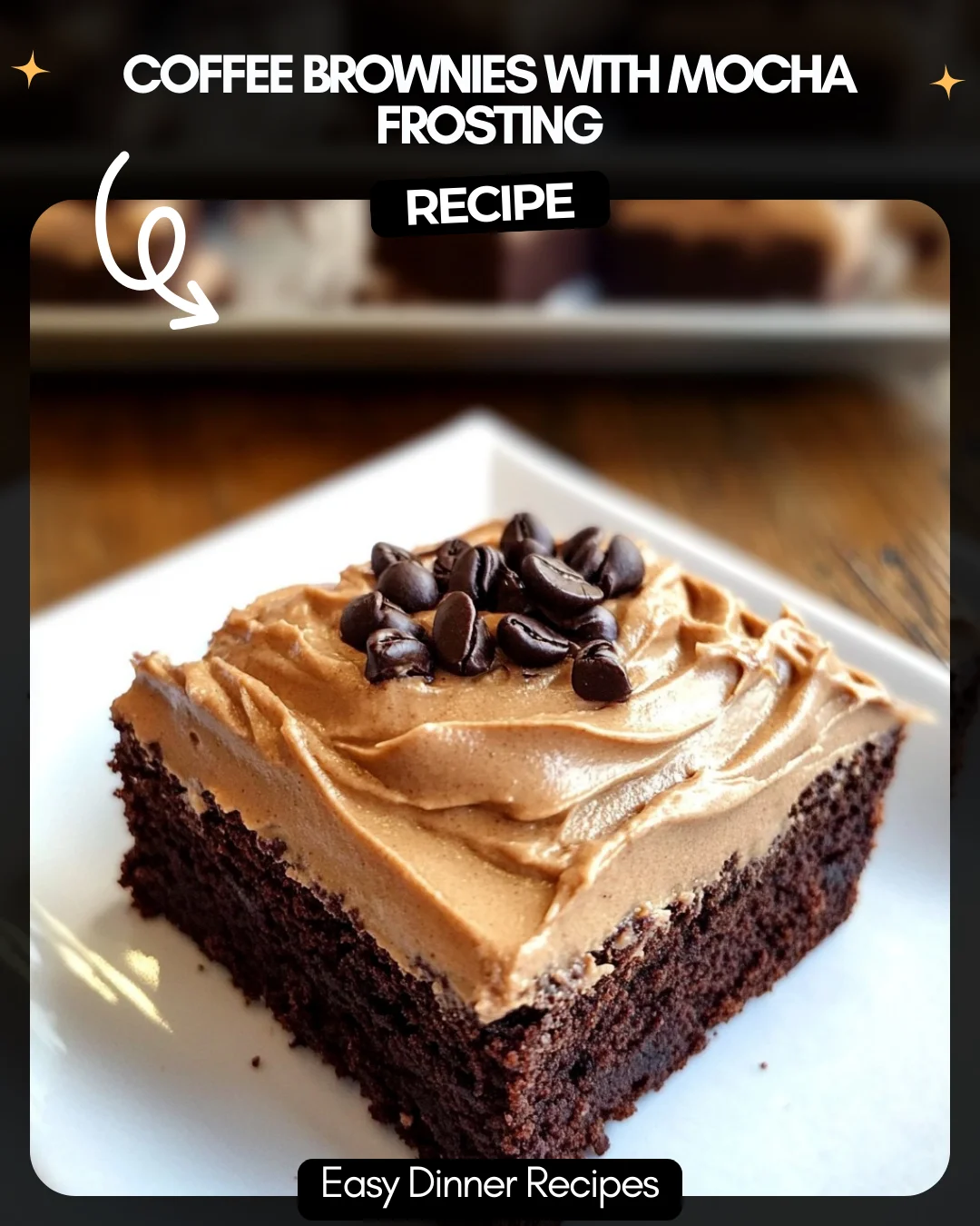 Coffee Brownies with Mocha Frosting