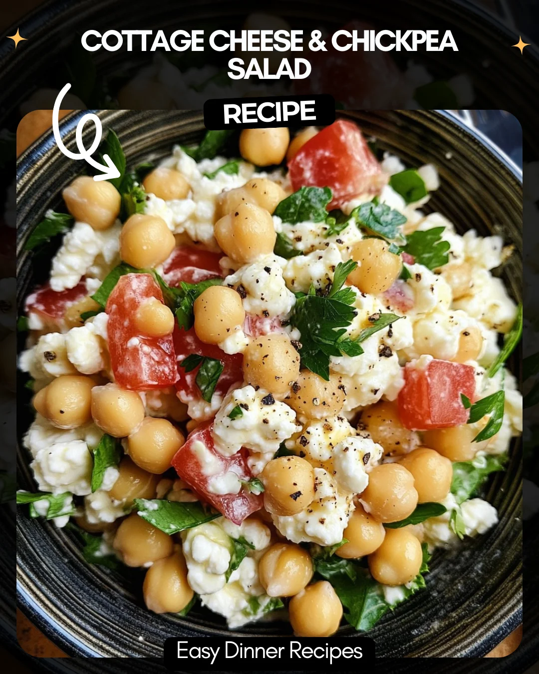 Cottage Cheese & Chickpea Salad