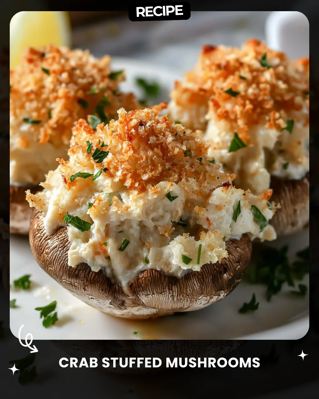 Crab Stuffed Mushrooms