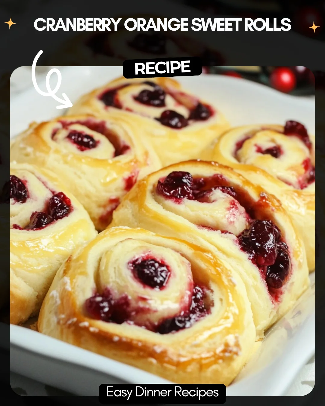 Cranberry Orange Sweet Rolls