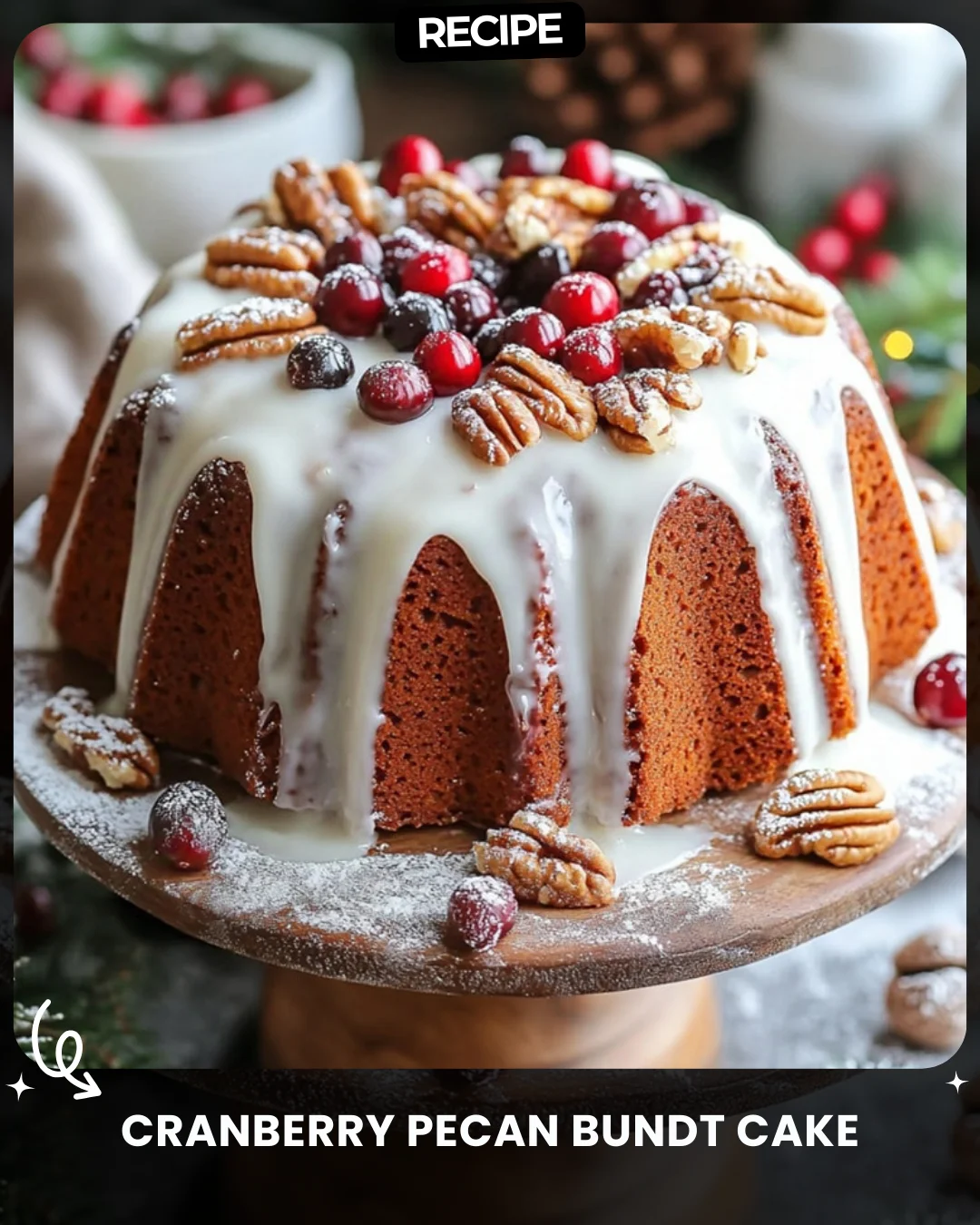 Cranberry Pecan Bundt Cake