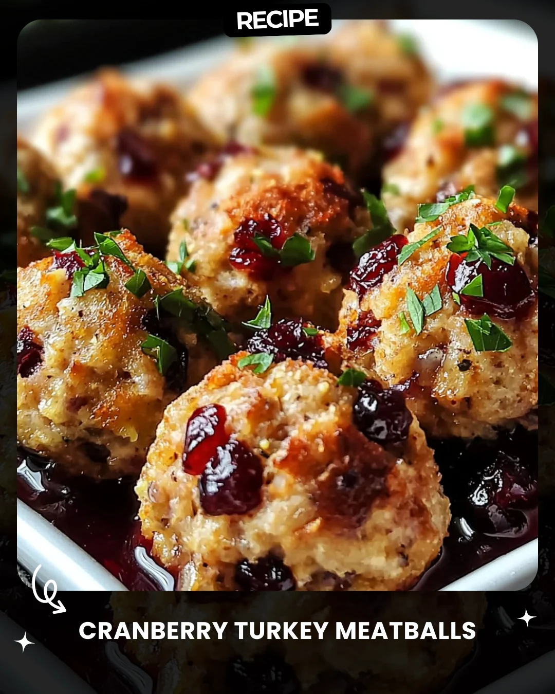 Cranberry Turkey Meatballs