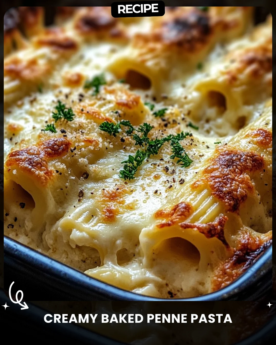 Creamy Baked Penne Pasta