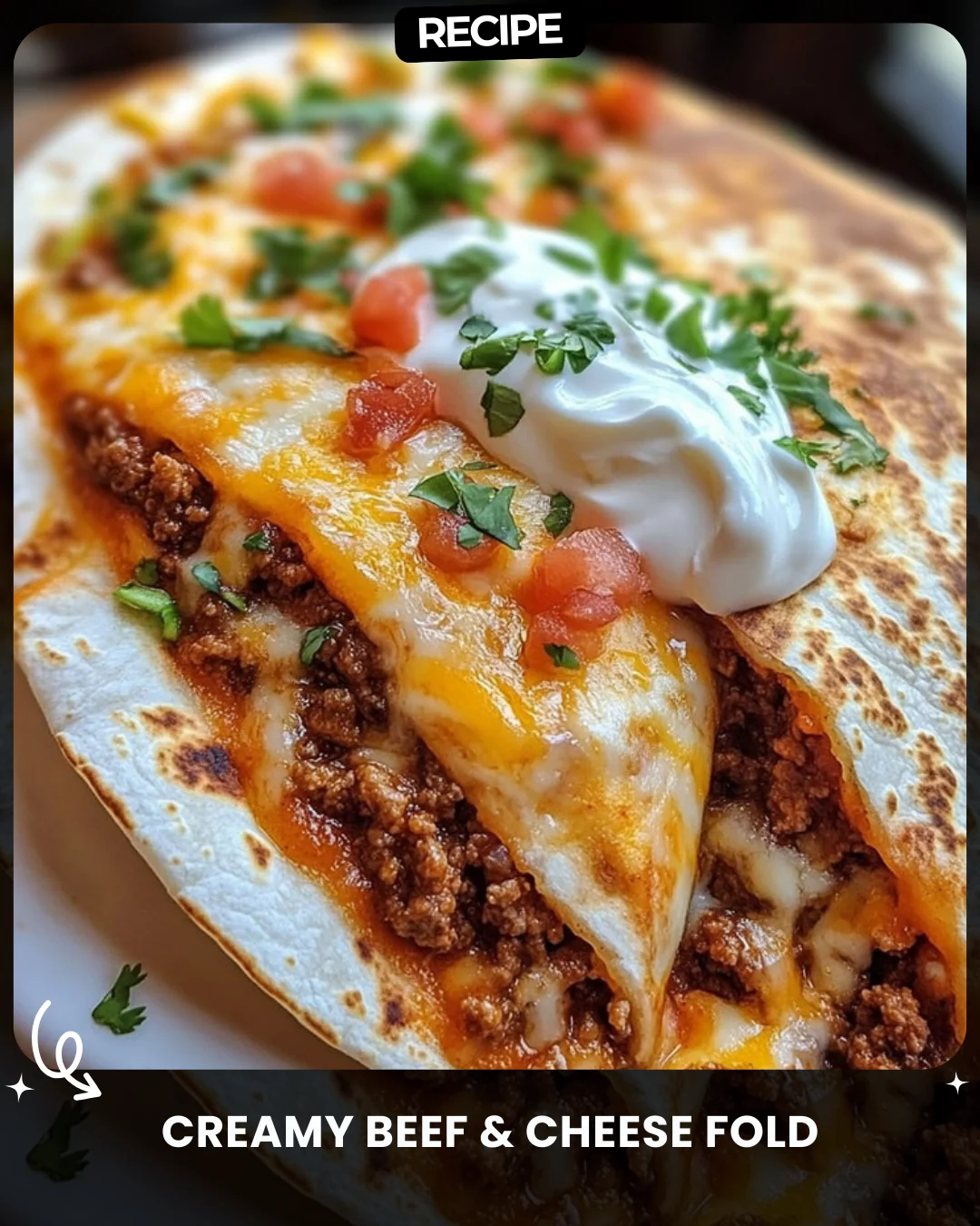 Creamy Beef & Cheese Fold