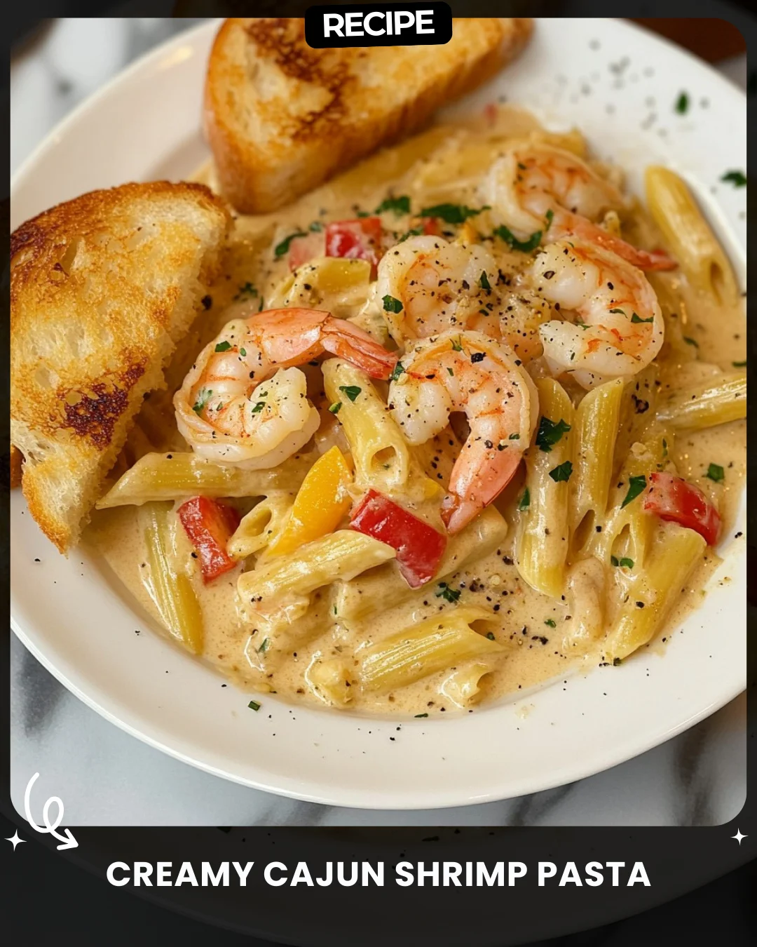 Creamy Cajun Shrimp Pasta