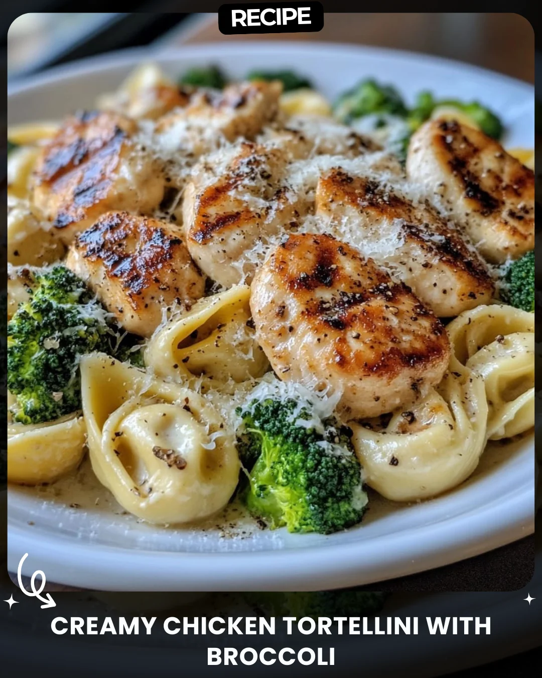Creamy Chicken Tortellini with Broccoli