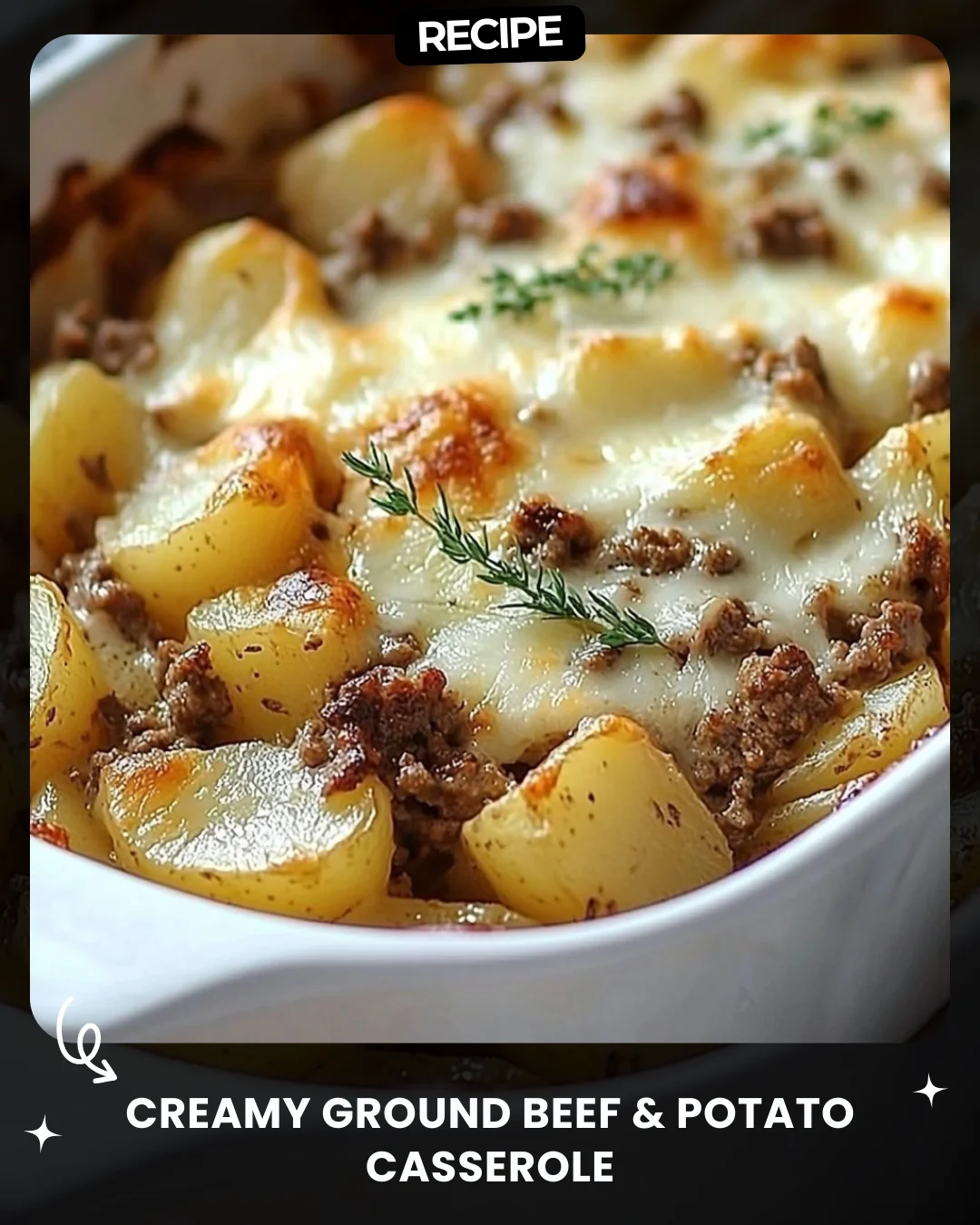 Creamy Ground Beef & Potato Casserole