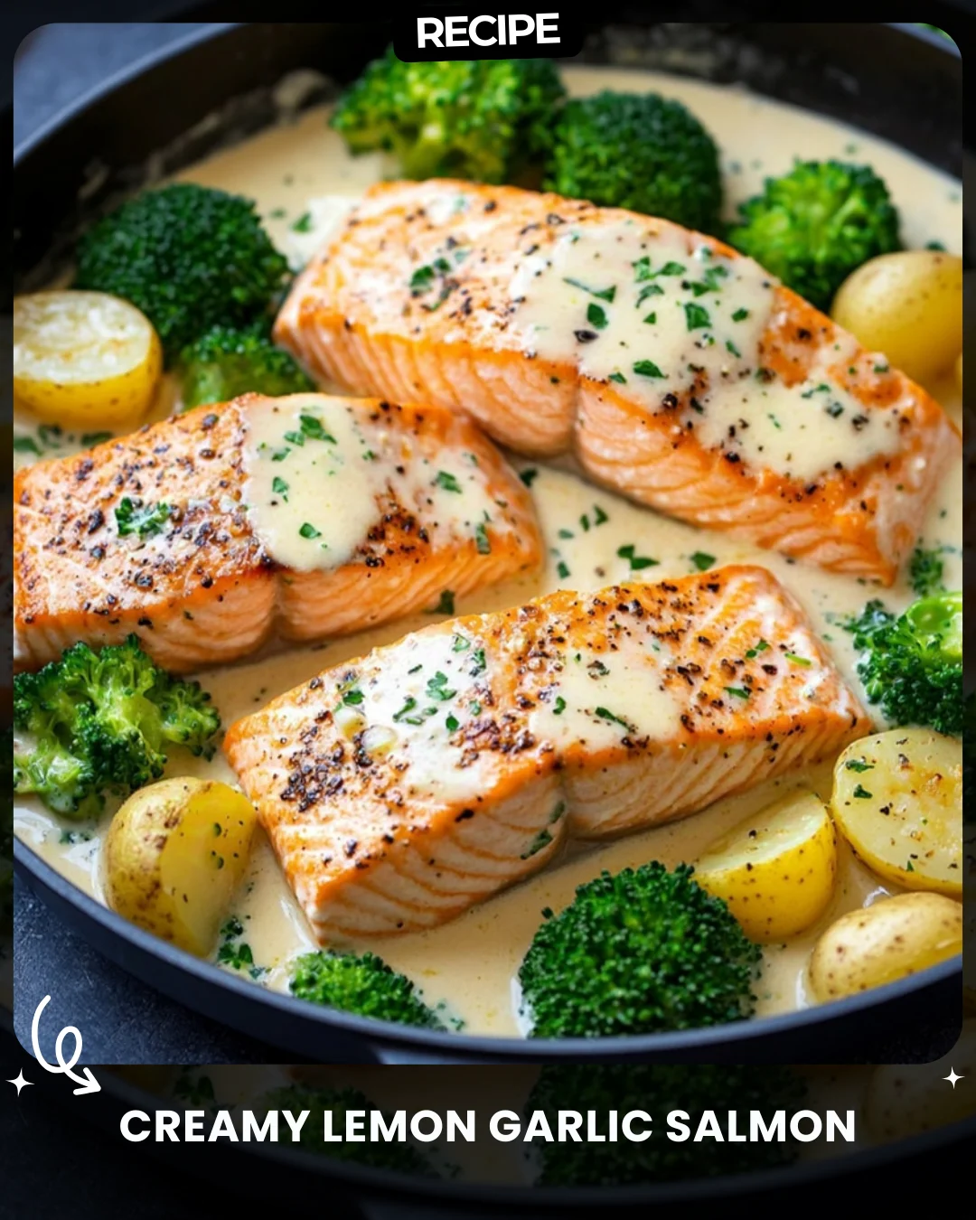 Creamy Lemon Garlic Salmon