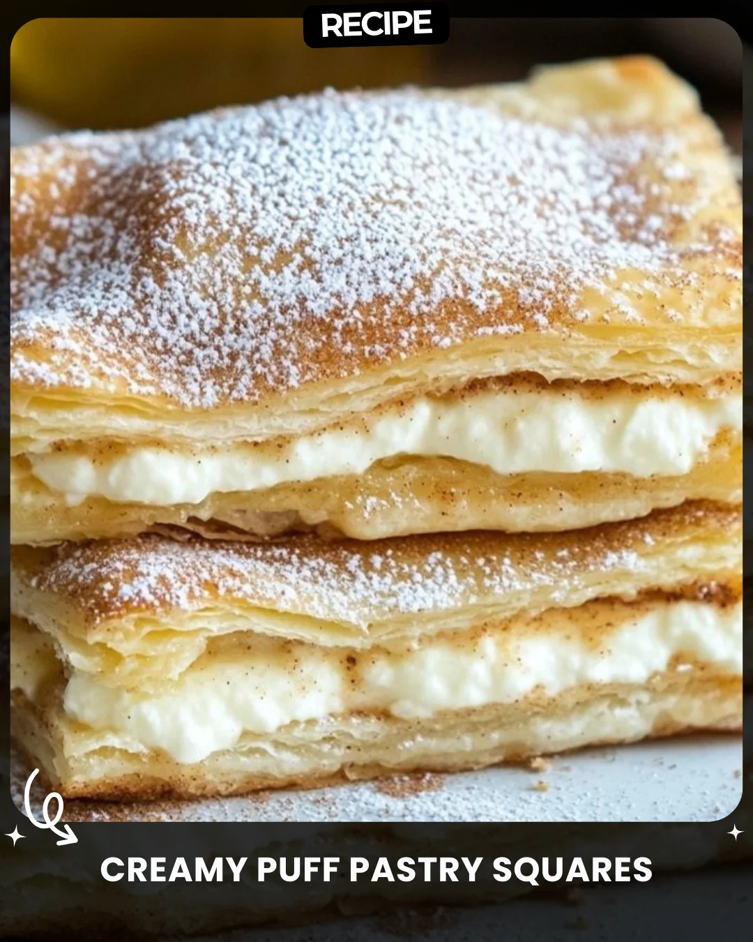 Creamy Puff Pastry Squares