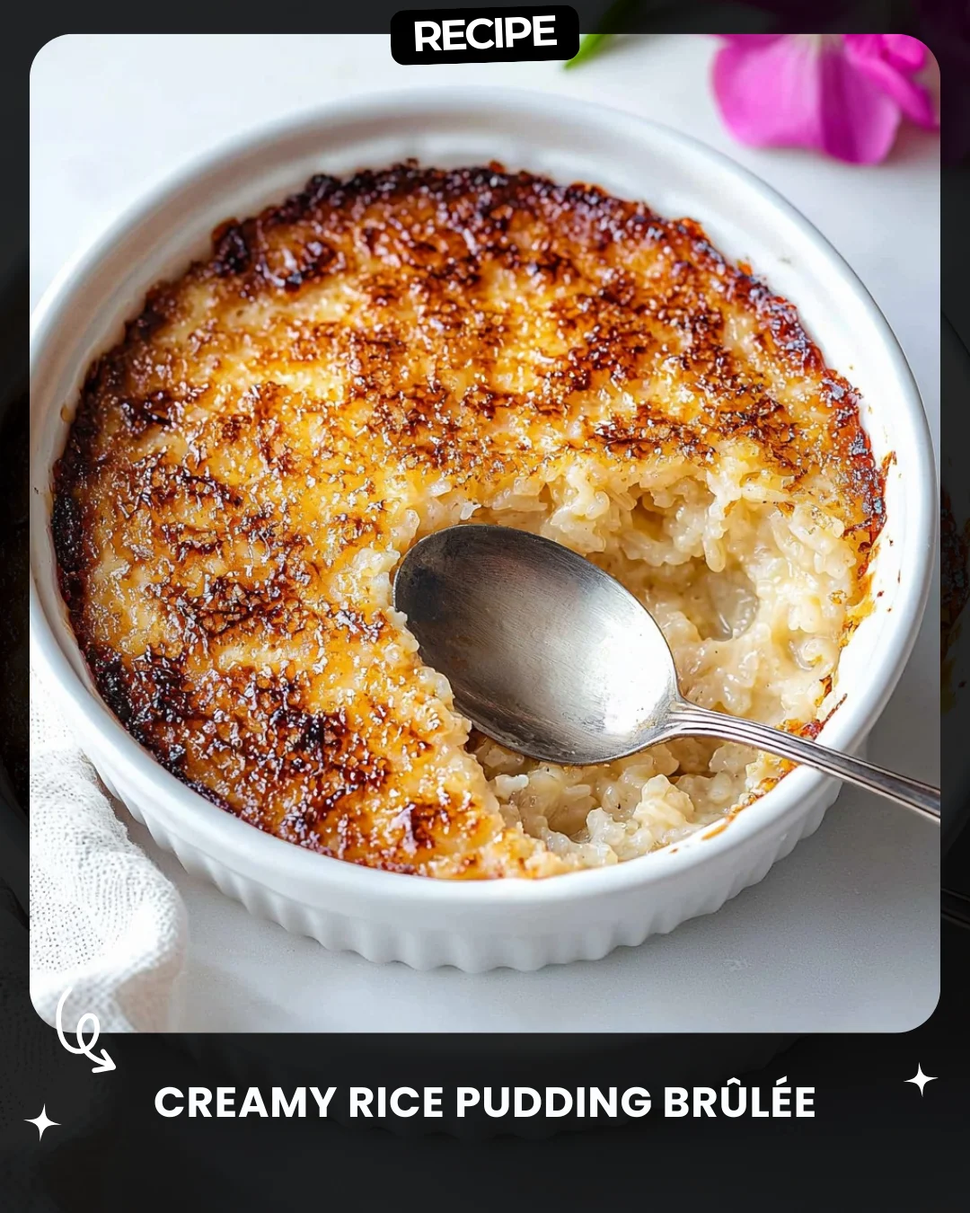 Creamy Rice Pudding Brûlée