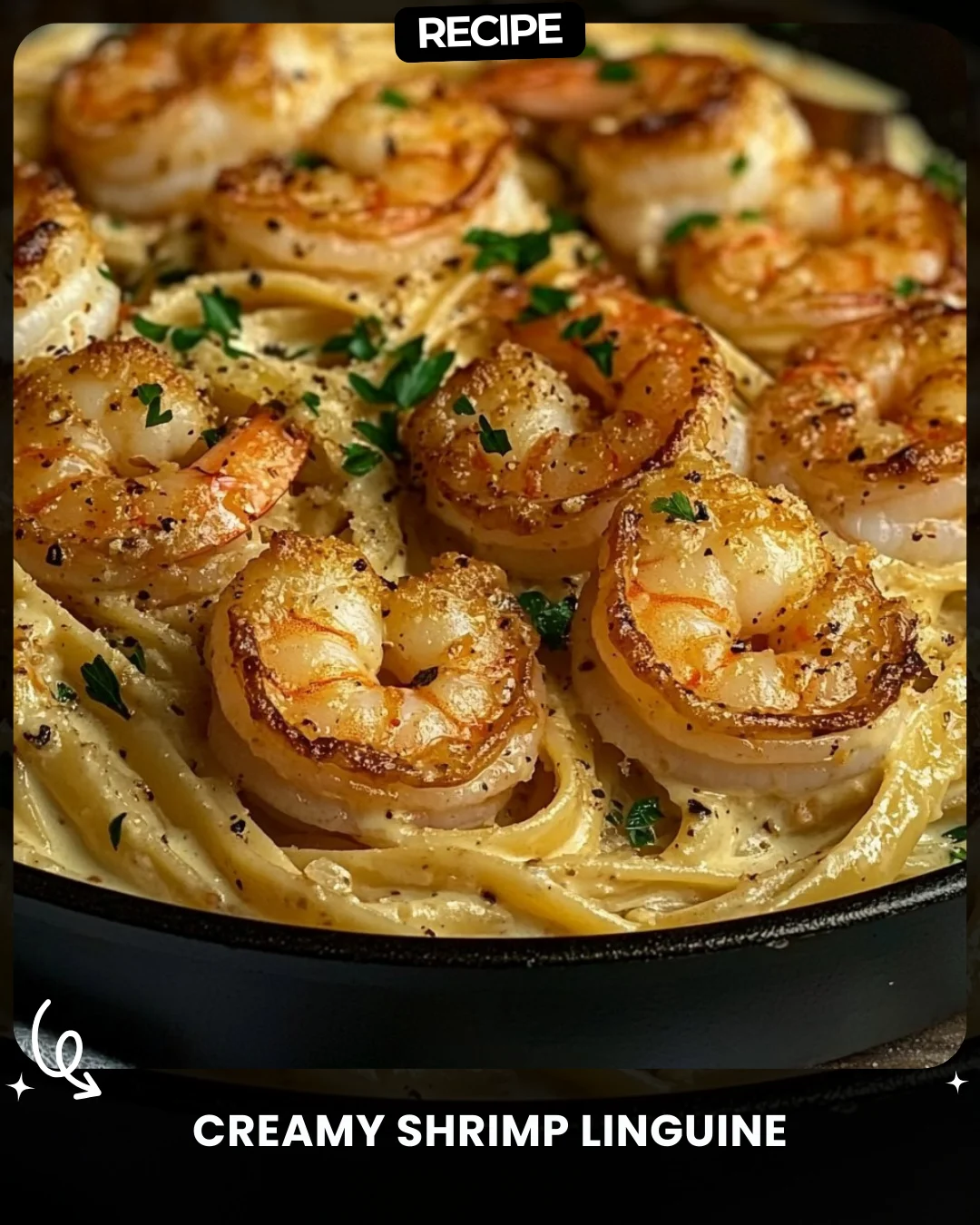 Creamy Shrimp Linguine