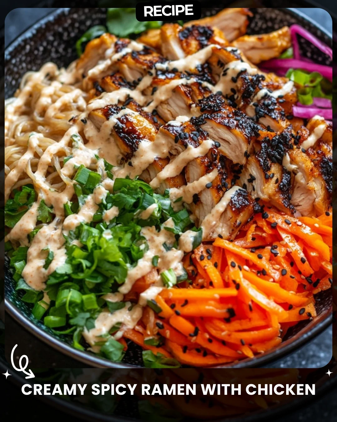 Creamy Spicy Ramen with Chicken