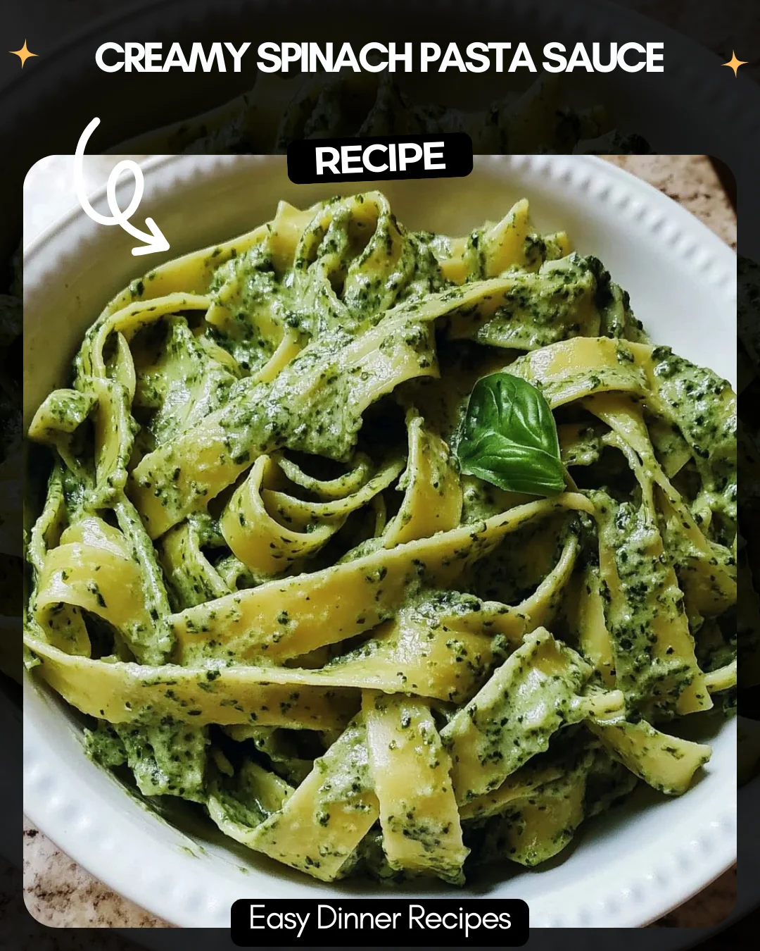 Creamy Spinach Pasta Sauce