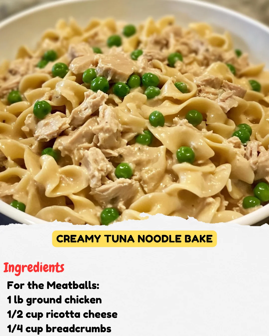 Creamy Tuna Noodle Bake