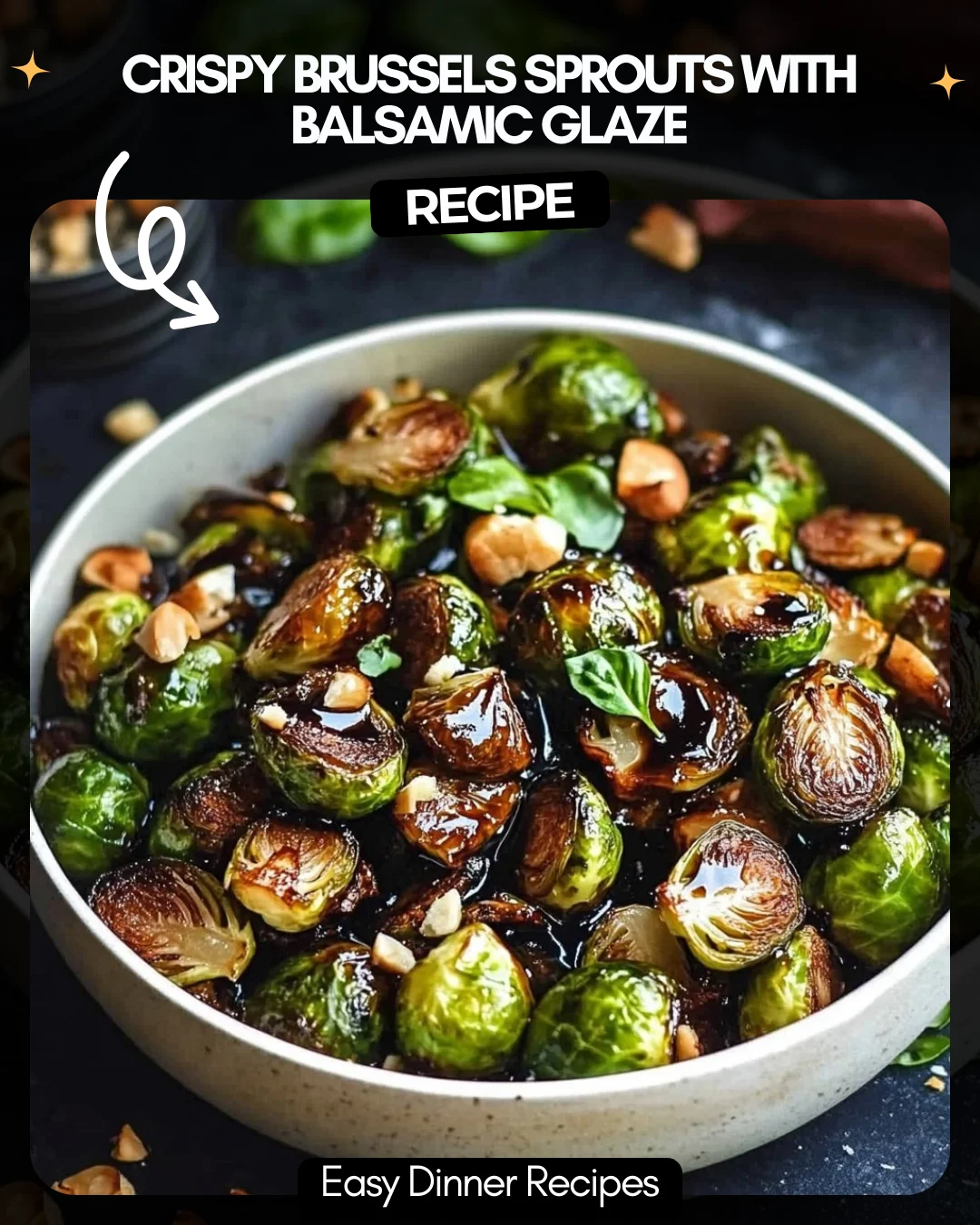 Crispy Brussels Sprouts With Balsamic Glaze