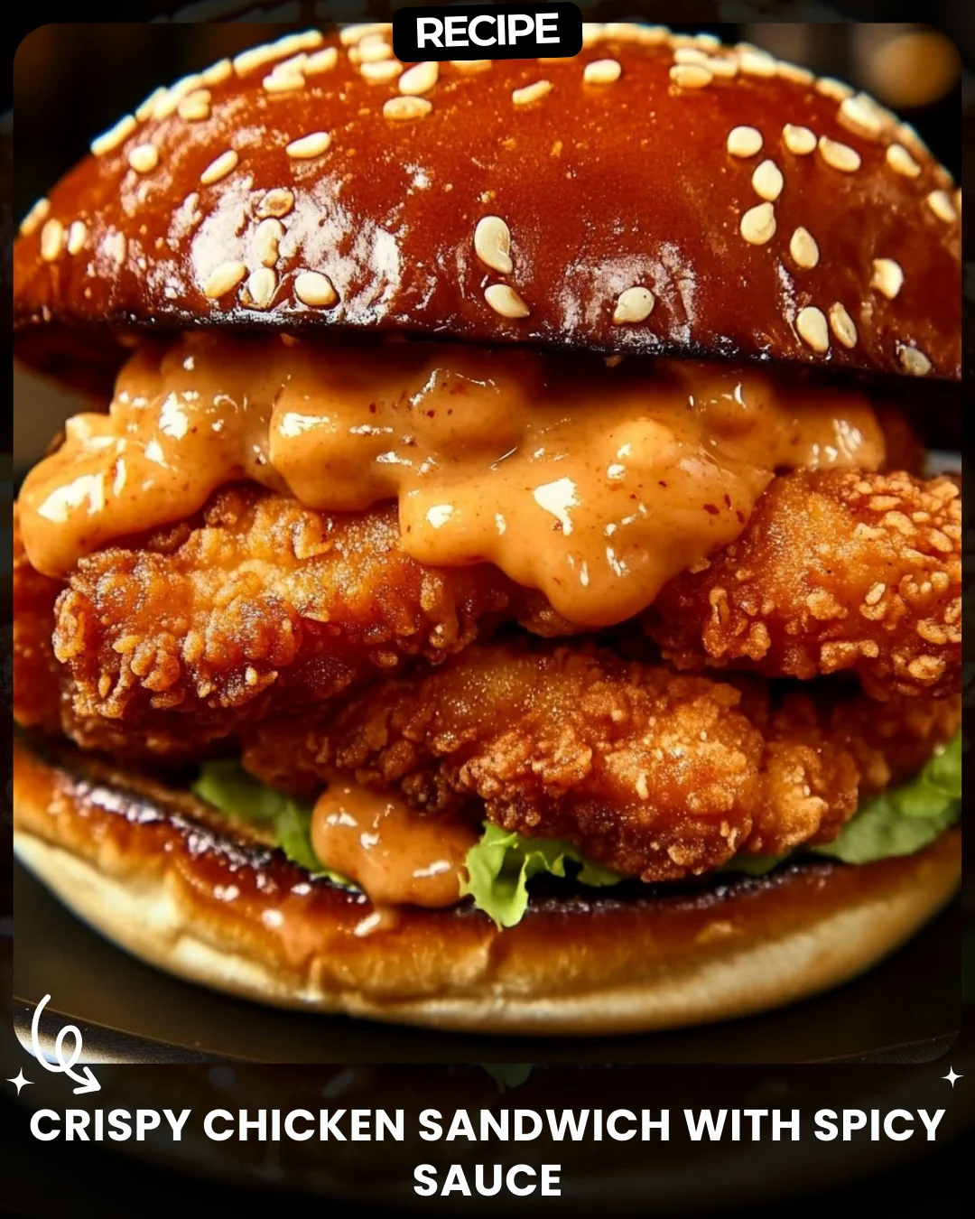 Crispy Chicken Sandwich with Spicy Sauce