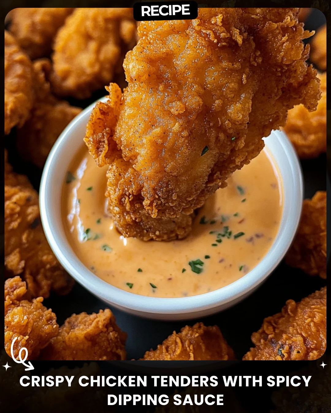 Crispy Chicken Tenders with Spicy Dipping Sauce