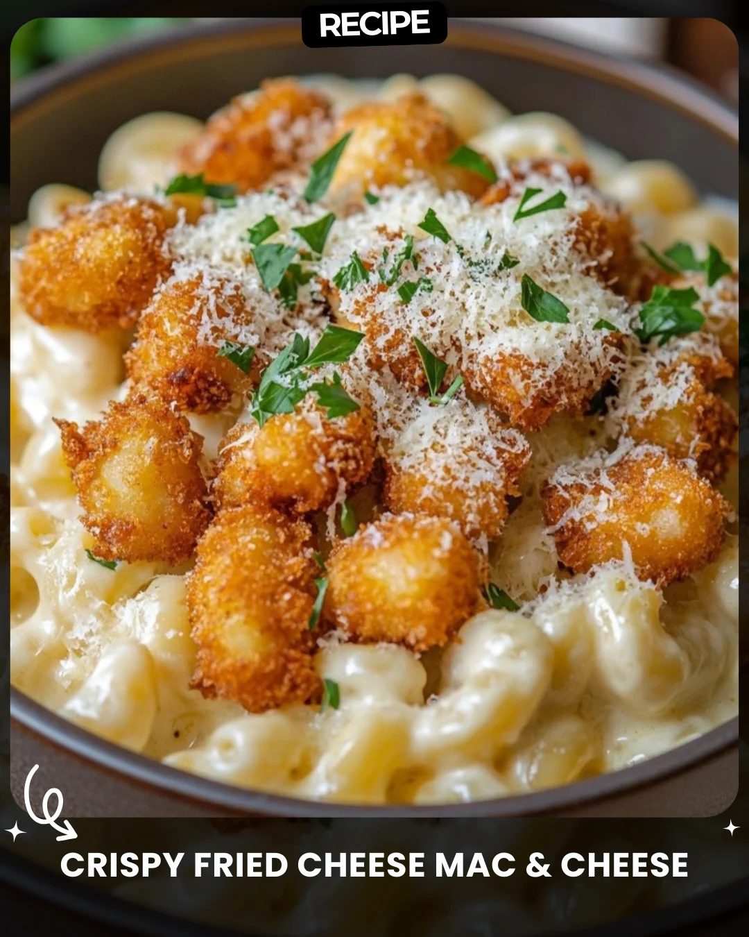 Crispy Fried Cheese Mac & Cheese
