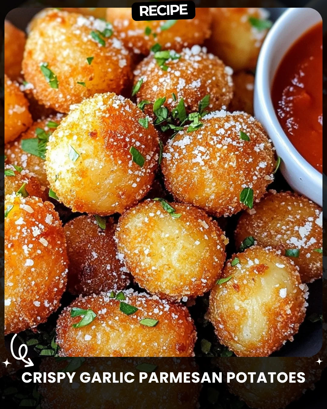 Crispy Garlic Parmesan Potatoes