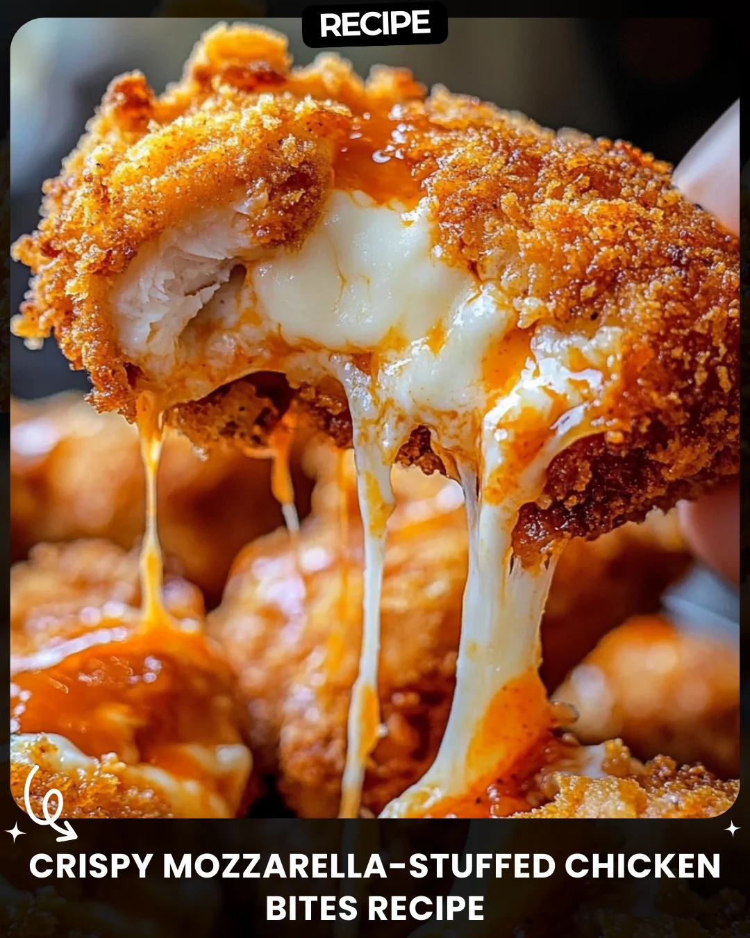 Crispy Mozzarella-Stuffed Chicken Bites Recipe