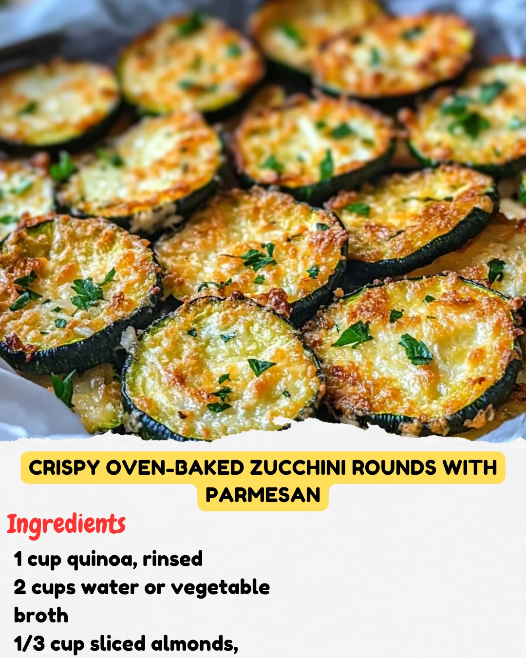 Crispy Oven-Baked Zucchini Rounds with Parmesan