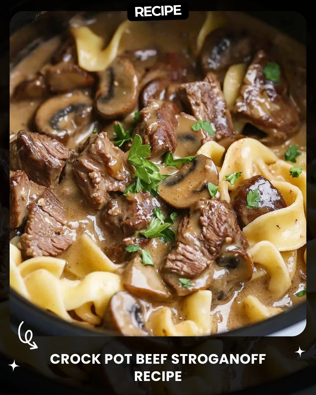 Crock Pot Beef Stroganoff Recipe