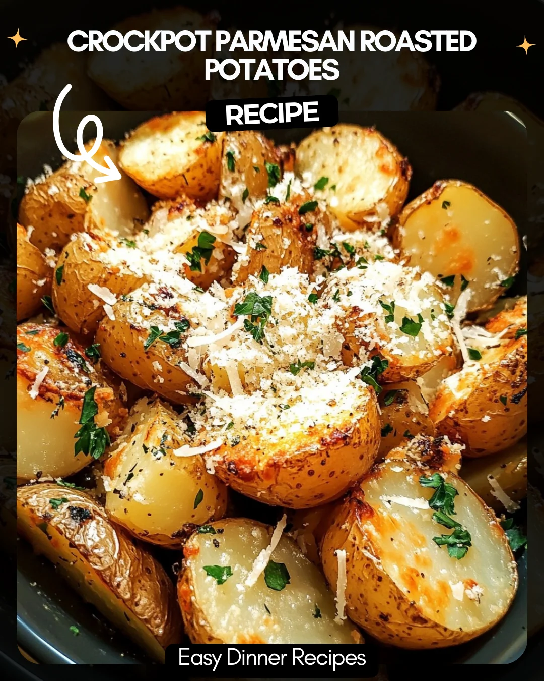 Crockpot Parmesan Roasted Potatoes