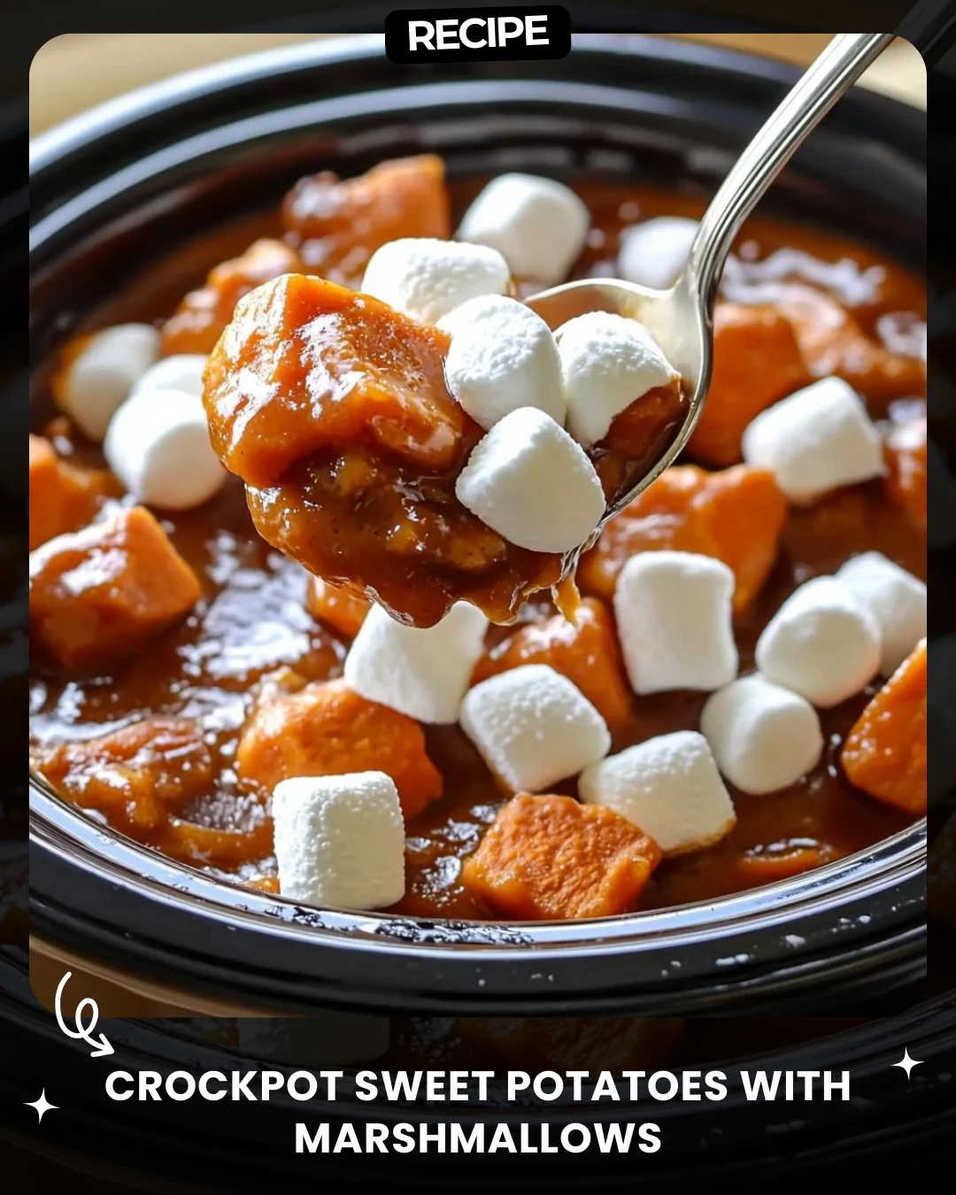 Crockpot Sweet Potatoes with Marshmallows