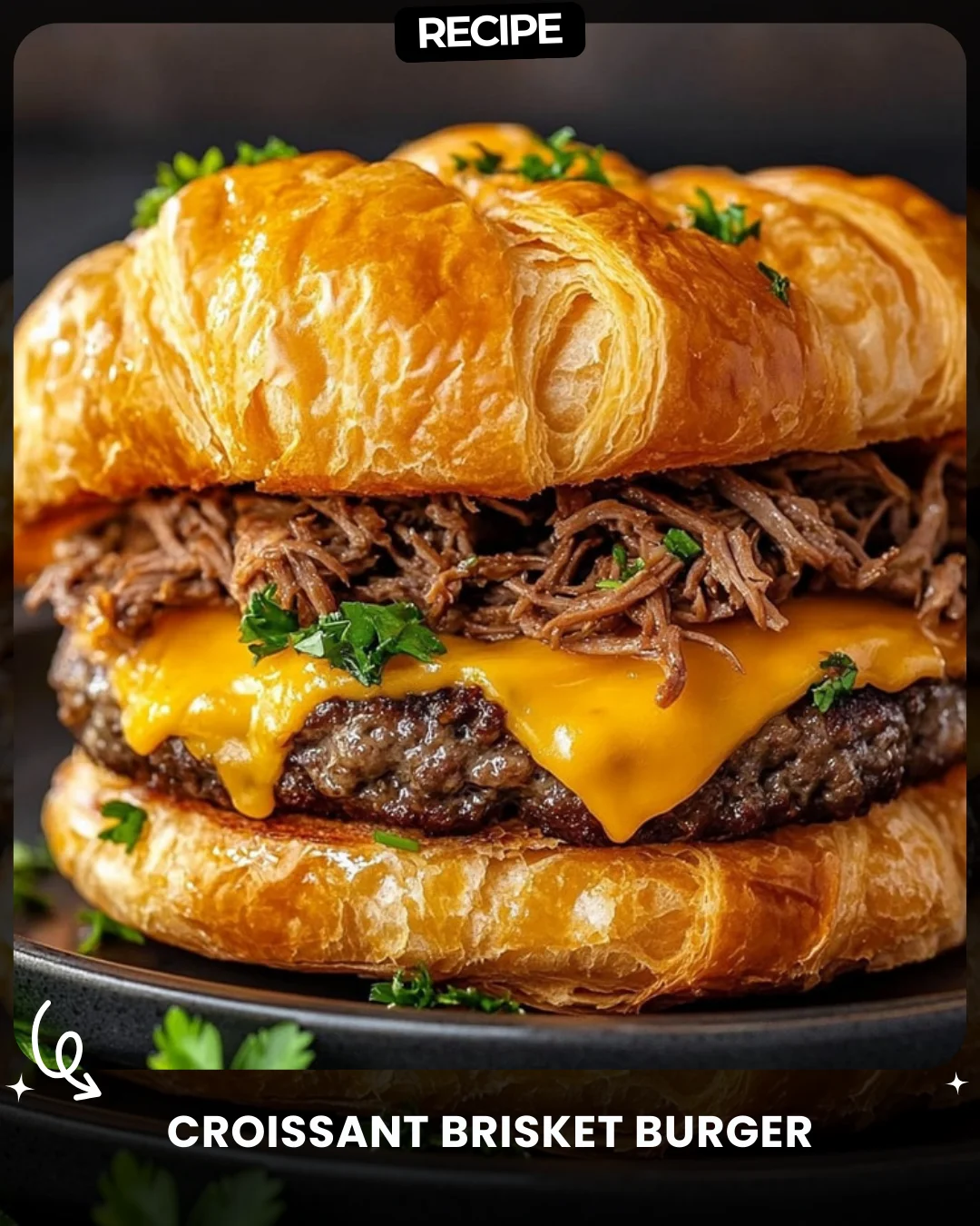 Croissant Brisket Burger