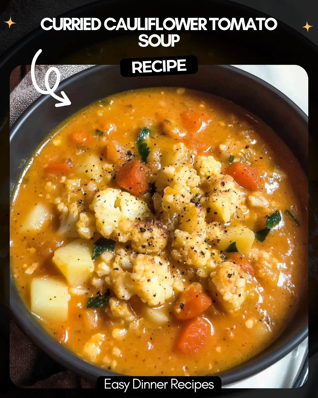 Curried Cauliflower Tomato Soup