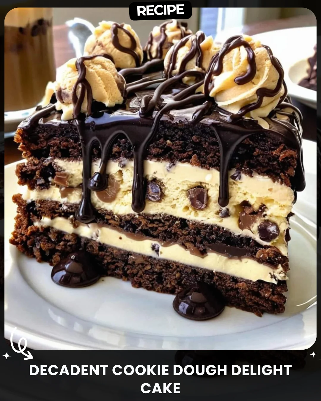 Decadent Cookie Dough Delight Cake