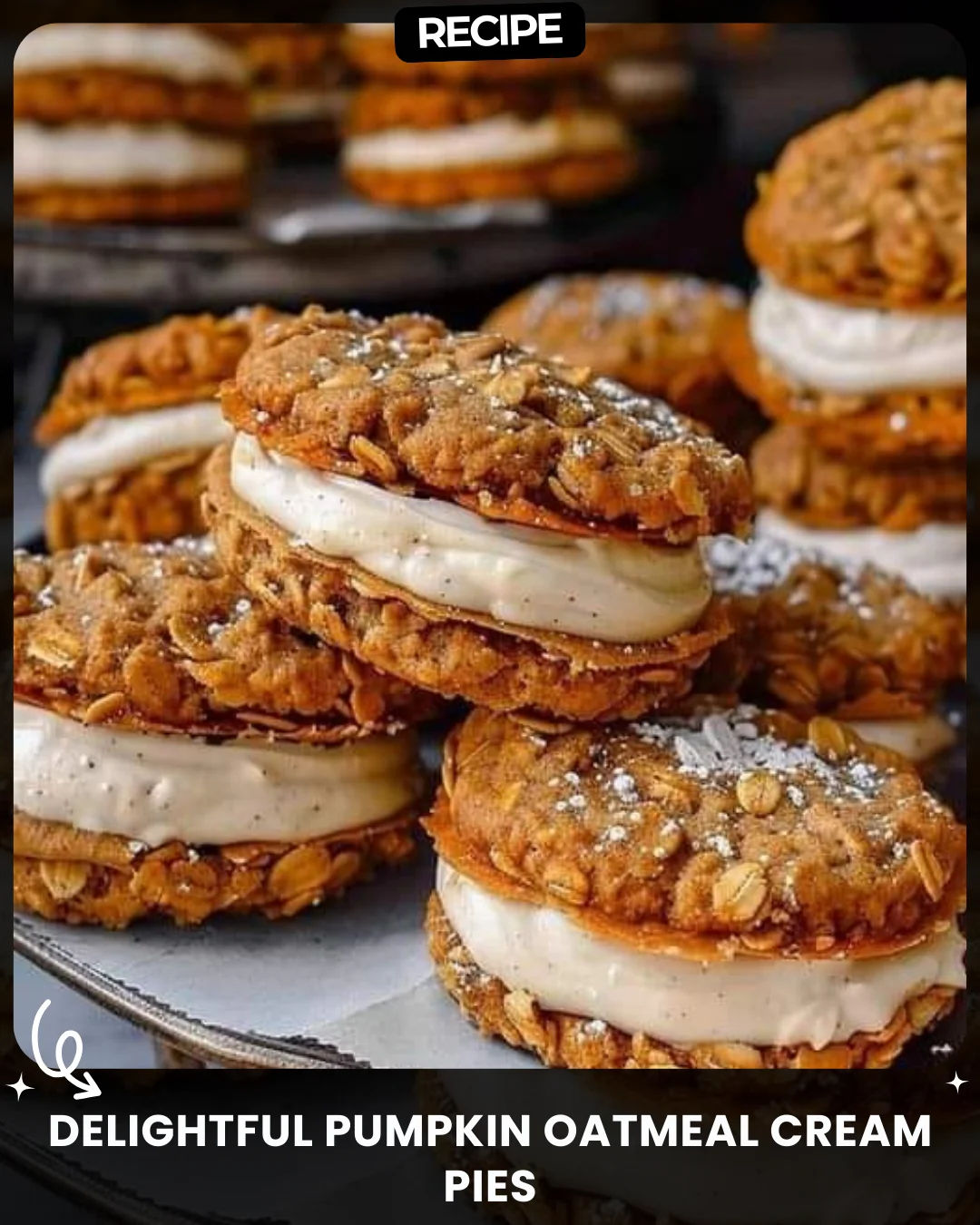 Delightful Pumpkin Oatmeal Cream Pies