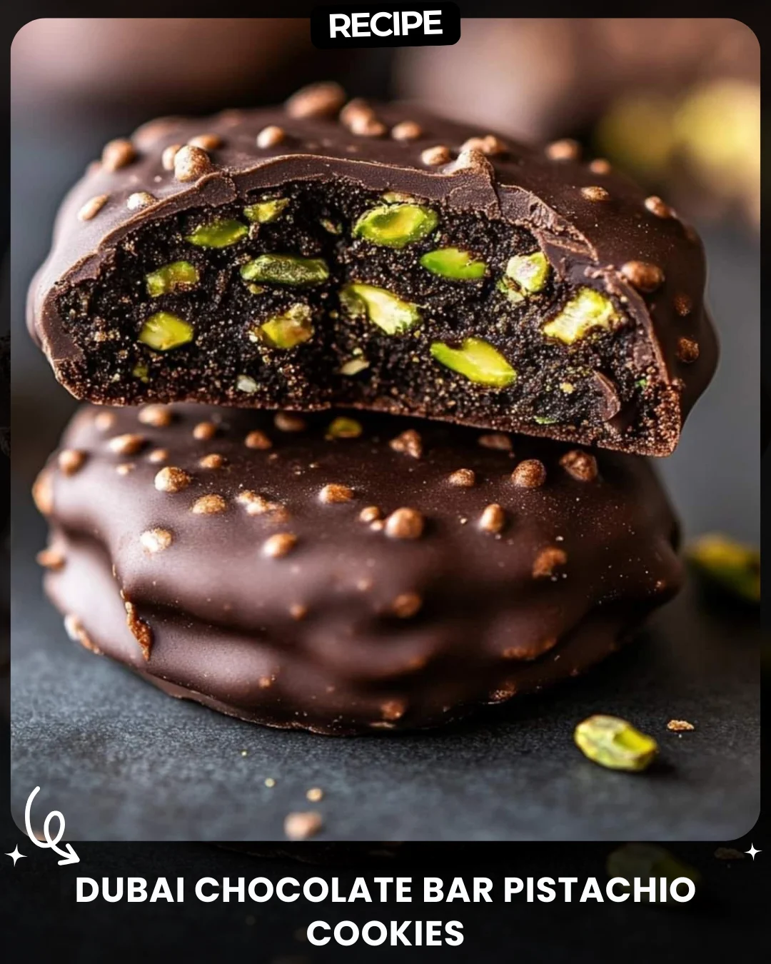 Dubai Chocolate Bar Pistachio Cookies