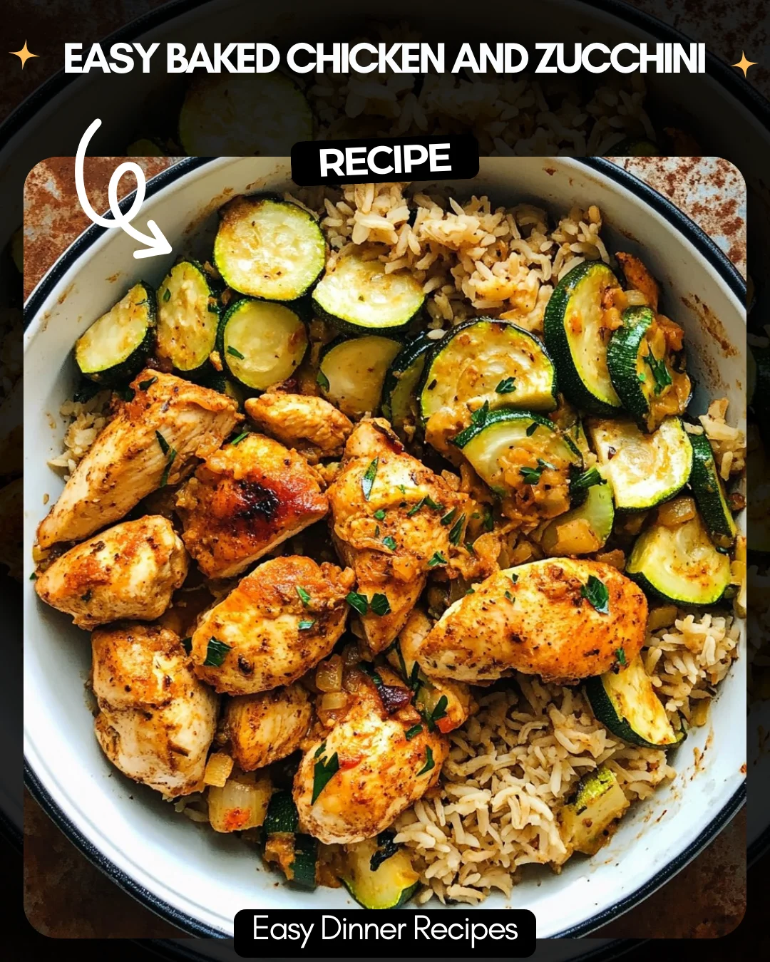 Easy Baked Chicken and Zucchini