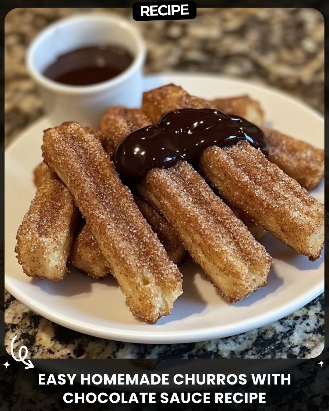 Easy Homemade Churros with Chocolate Sauce Recipe