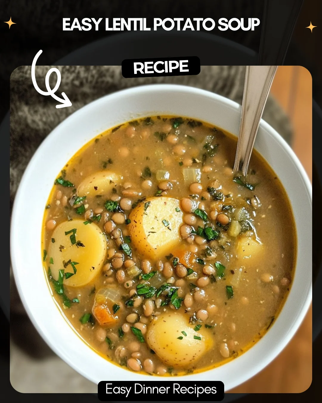 Easy Lentil Potato Soup