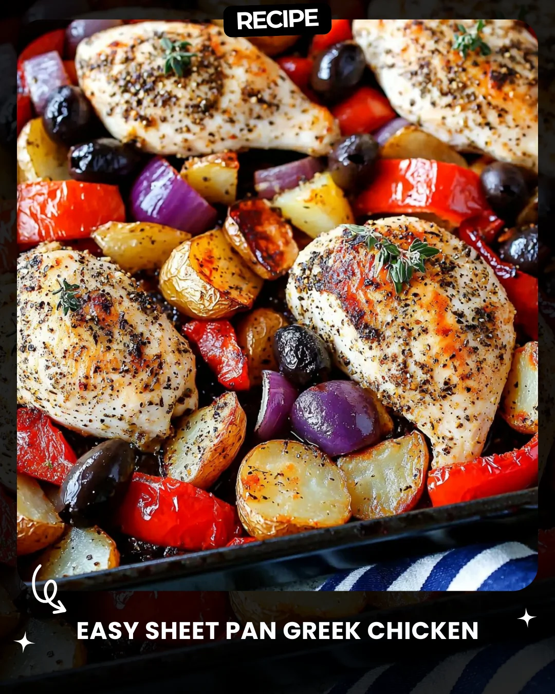 Easy Sheet Pan Greek Chicken